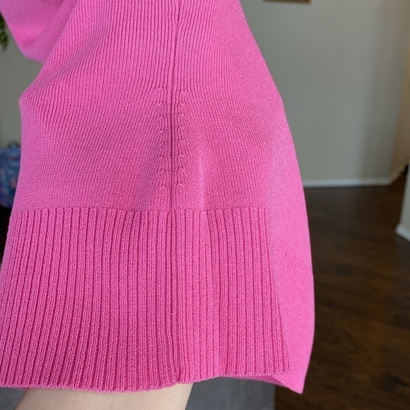 Cable & Gauge Hot Pink Ribbed Knit Sweater Vest Size Small - Picture 17 of 17